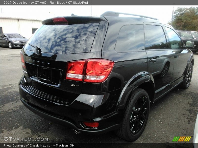 Pitch Black / GT Black/Red 2017 Dodge Journey GT AWD