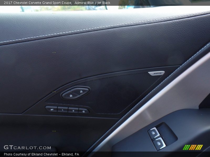 Admiral Blue / Jet Black 2017 Chevrolet Corvette Grand Sport Coupe