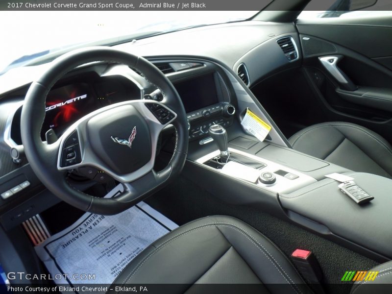 Admiral Blue / Jet Black 2017 Chevrolet Corvette Grand Sport Coupe