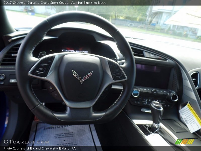 Admiral Blue / Jet Black 2017 Chevrolet Corvette Grand Sport Coupe