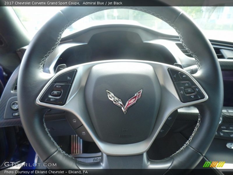 Admiral Blue / Jet Black 2017 Chevrolet Corvette Grand Sport Coupe