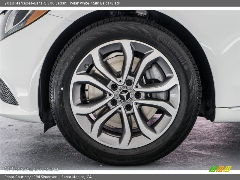 Polar White / Silk Beige/Black 2018 Mercedes-Benz C 300 Sedan