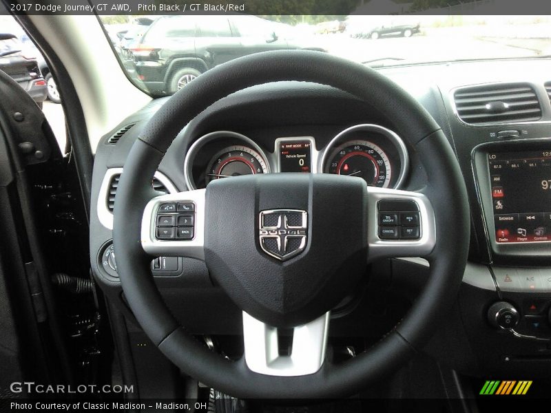 Pitch Black / GT Black/Red 2017 Dodge Journey GT AWD