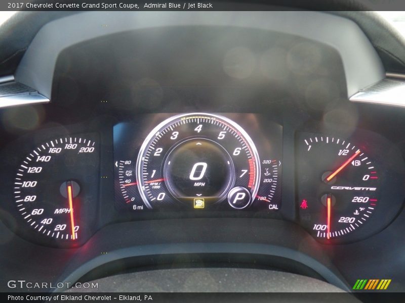 Admiral Blue / Jet Black 2017 Chevrolet Corvette Grand Sport Coupe