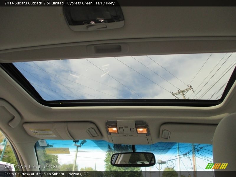 Cypress Green Pearl / Ivory 2014 Subaru Outback 2.5i Limited