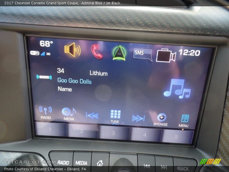 Admiral Blue / Jet Black 2017 Chevrolet Corvette Grand Sport Coupe
