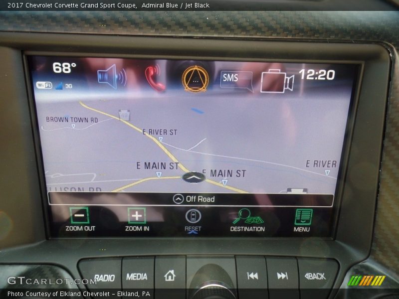 Admiral Blue / Jet Black 2017 Chevrolet Corvette Grand Sport Coupe