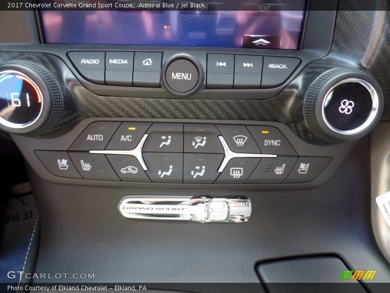 Admiral Blue / Jet Black 2017 Chevrolet Corvette Grand Sport Coupe