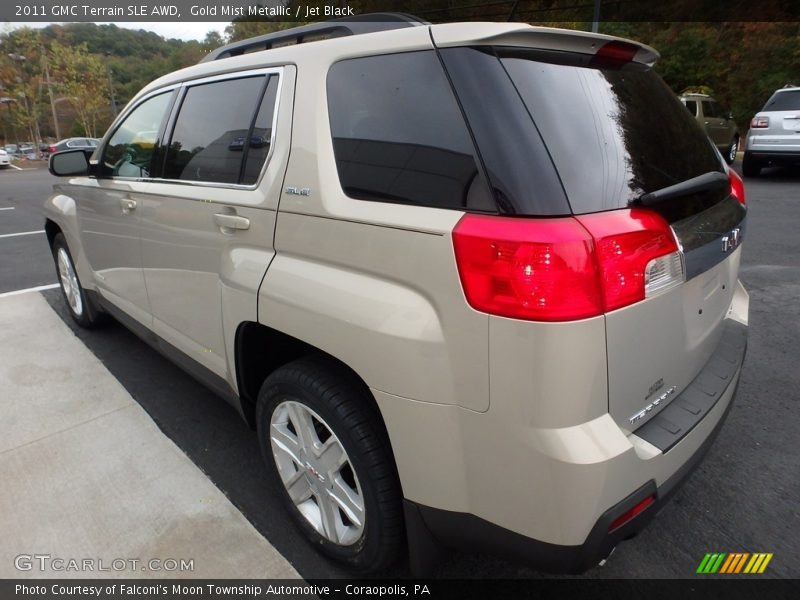 Gold Mist Metallic / Jet Black 2011 GMC Terrain SLE AWD