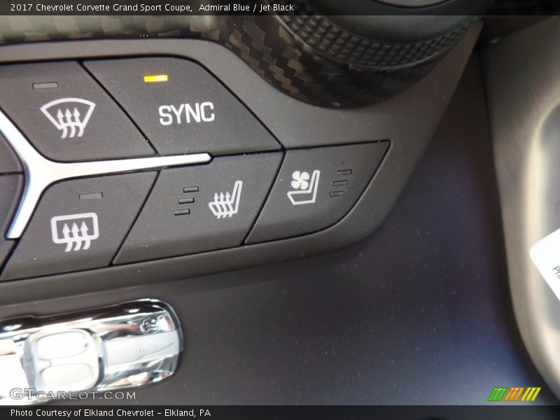 Admiral Blue / Jet Black 2017 Chevrolet Corvette Grand Sport Coupe
