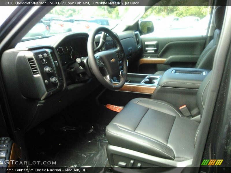 Graphite Metallic / Jet Black 2018 Chevrolet Silverado 1500 LTZ Crew Cab 4x4