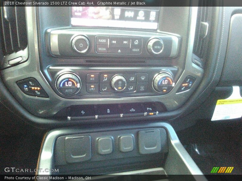 Graphite Metallic / Jet Black 2018 Chevrolet Silverado 1500 LTZ Crew Cab 4x4