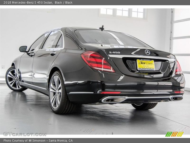 Black / Black 2018 Mercedes-Benz S 450 Sedan