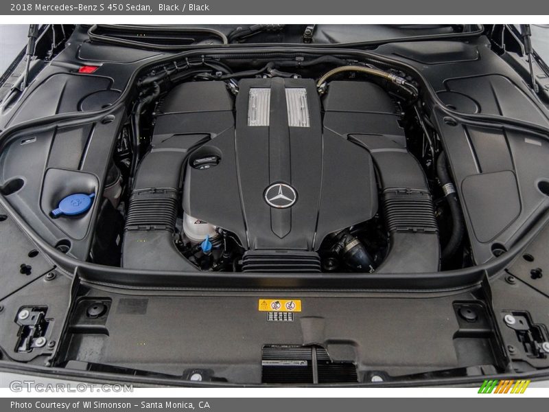 Black / Black 2018 Mercedes-Benz S 450 Sedan