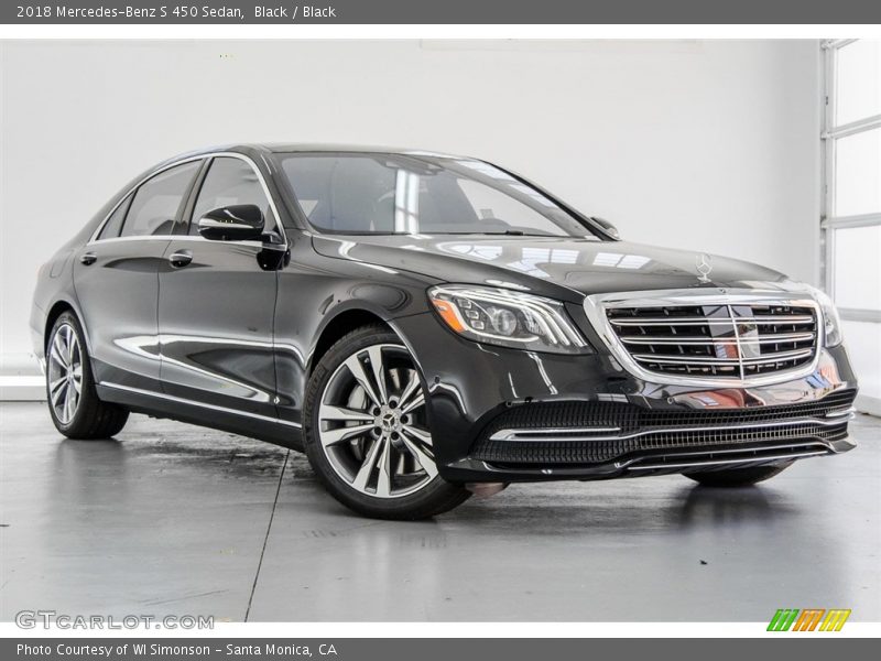 Black / Black 2018 Mercedes-Benz S 450 Sedan