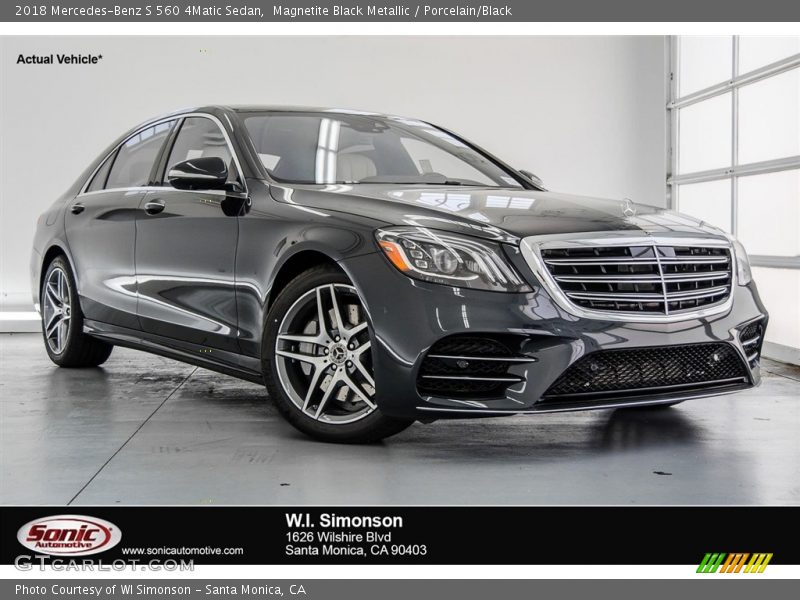 Magnetite Black Metallic / Porcelain/Black 2018 Mercedes-Benz S 560 4Matic Sedan