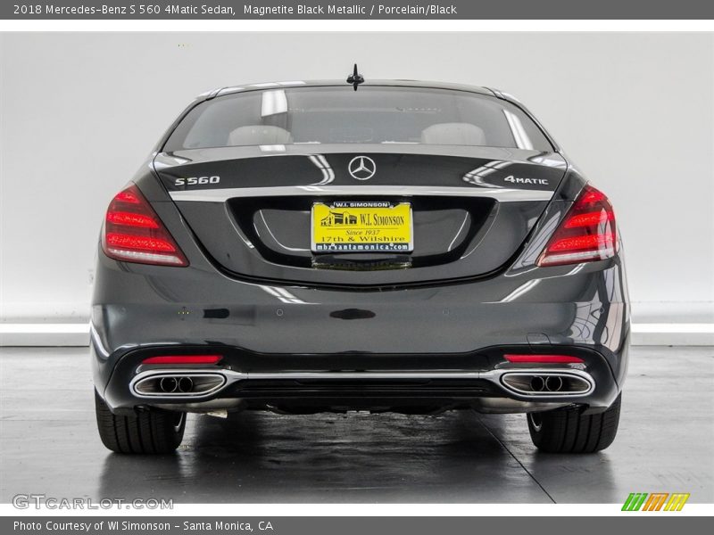 Magnetite Black Metallic / Porcelain/Black 2018 Mercedes-Benz S 560 4Matic Sedan