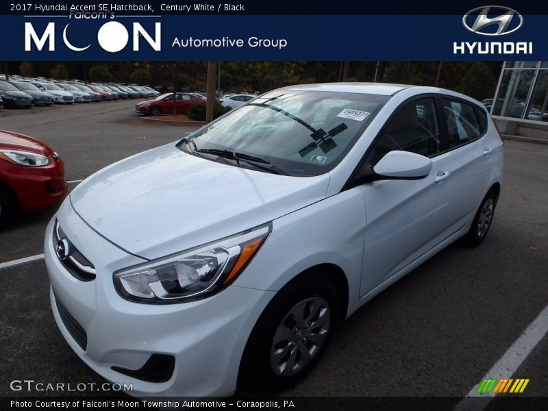 Century White / Black 2017 Hyundai Accent SE Hatchback