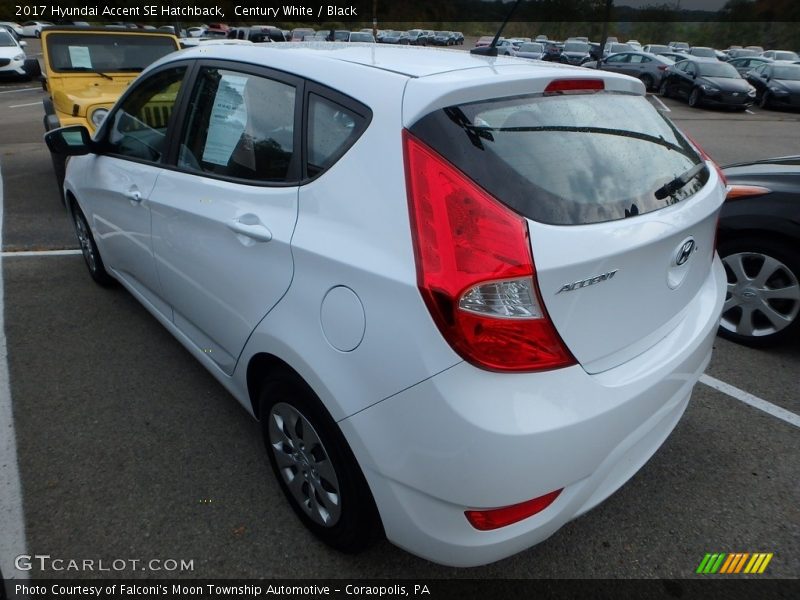 Century White / Black 2017 Hyundai Accent SE Hatchback