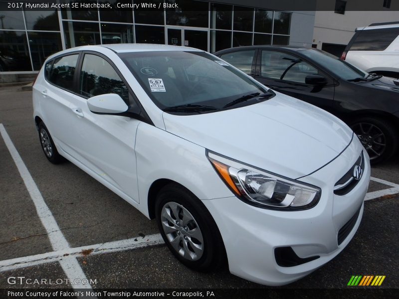 Century White / Black 2017 Hyundai Accent SE Hatchback