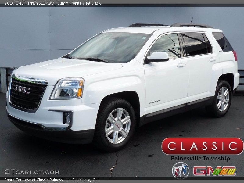 Summit White / Jet Black 2016 GMC Terrain SLE AWD