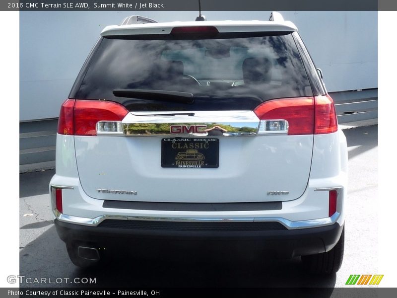 Summit White / Jet Black 2016 GMC Terrain SLE AWD