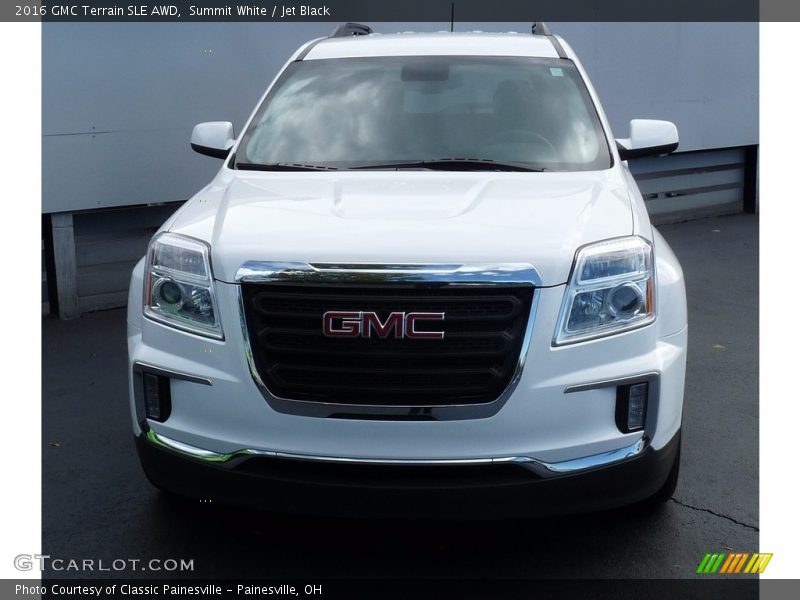 Summit White / Jet Black 2016 GMC Terrain SLE AWD