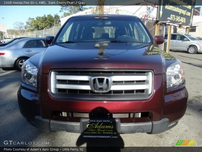 Dark Cherry Pearl / Gray 2008 Honda Pilot EX-L 4WD