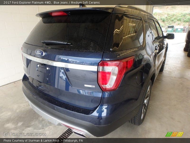 Blue Jeans / Medium Soft Ceramic 2017 Ford Explorer Platinum 4WD