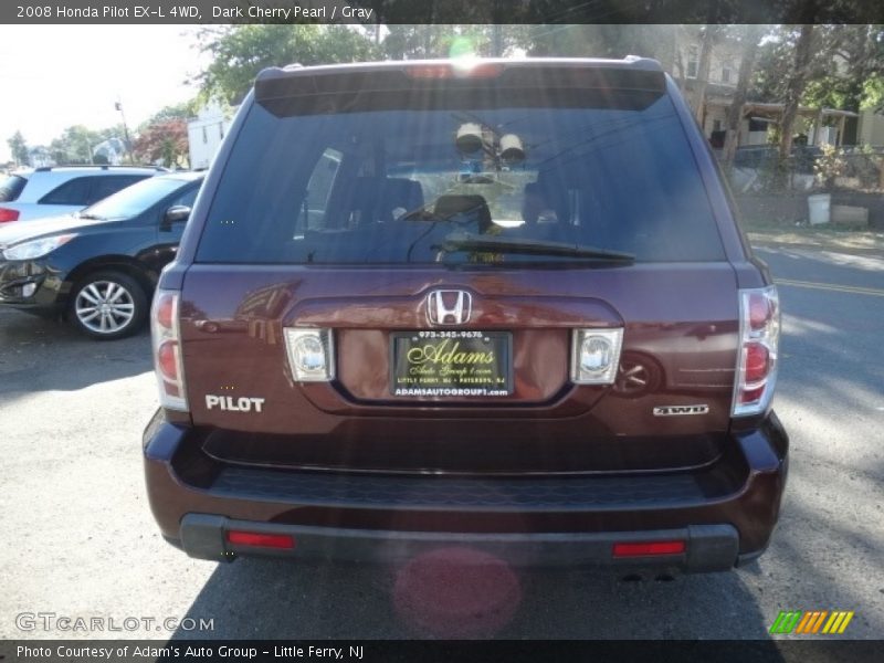 Dark Cherry Pearl / Gray 2008 Honda Pilot EX-L 4WD