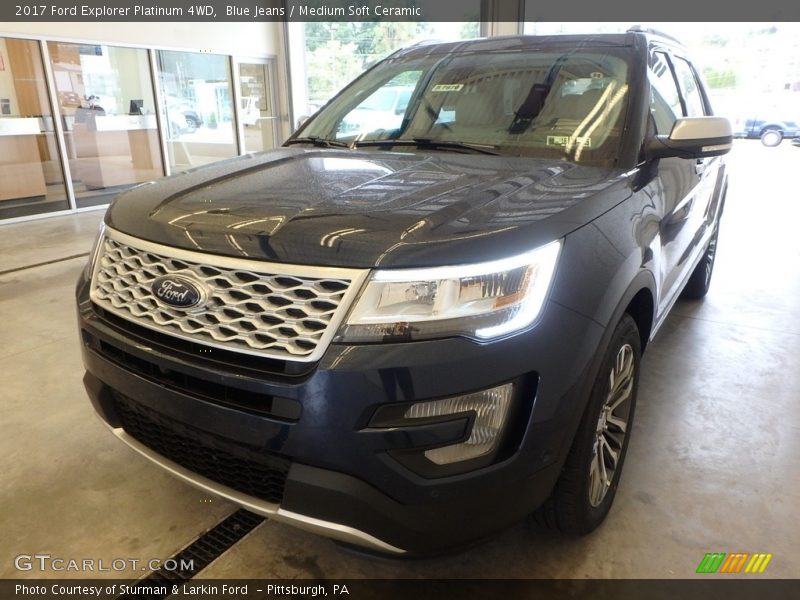 Blue Jeans / Medium Soft Ceramic 2017 Ford Explorer Platinum 4WD