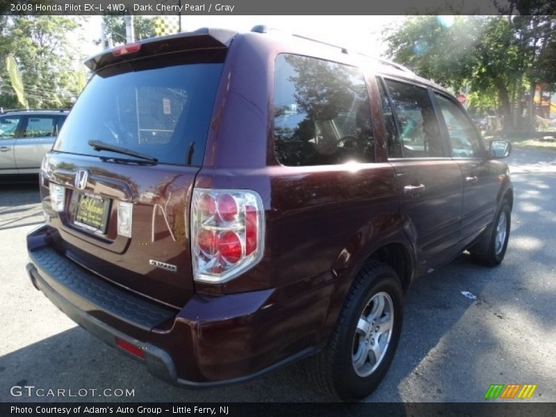 Dark Cherry Pearl / Gray 2008 Honda Pilot EX-L 4WD