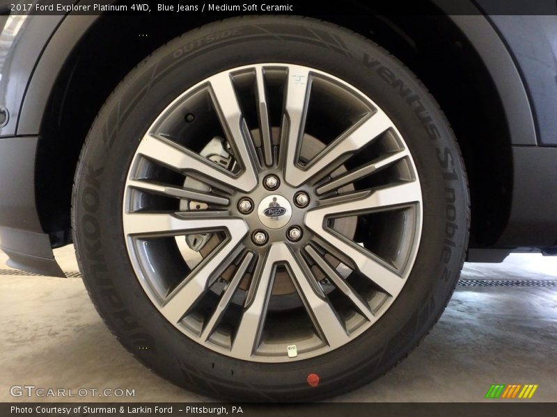 Blue Jeans / Medium Soft Ceramic 2017 Ford Explorer Platinum 4WD