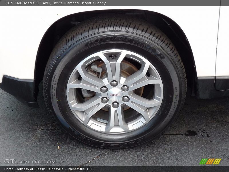 White Diamond Tricoat / Ebony 2015 GMC Acadia SLT AWD