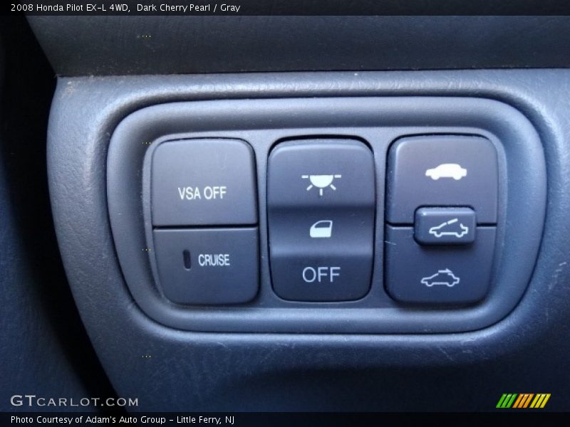 Dark Cherry Pearl / Gray 2008 Honda Pilot EX-L 4WD