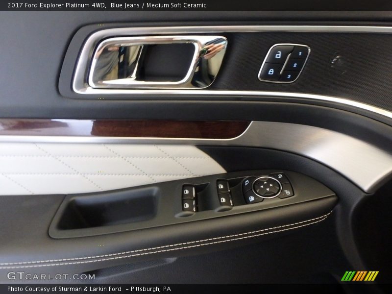 Blue Jeans / Medium Soft Ceramic 2017 Ford Explorer Platinum 4WD