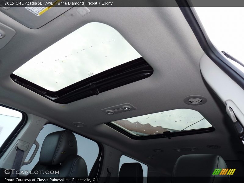 White Diamond Tricoat / Ebony 2015 GMC Acadia SLT AWD