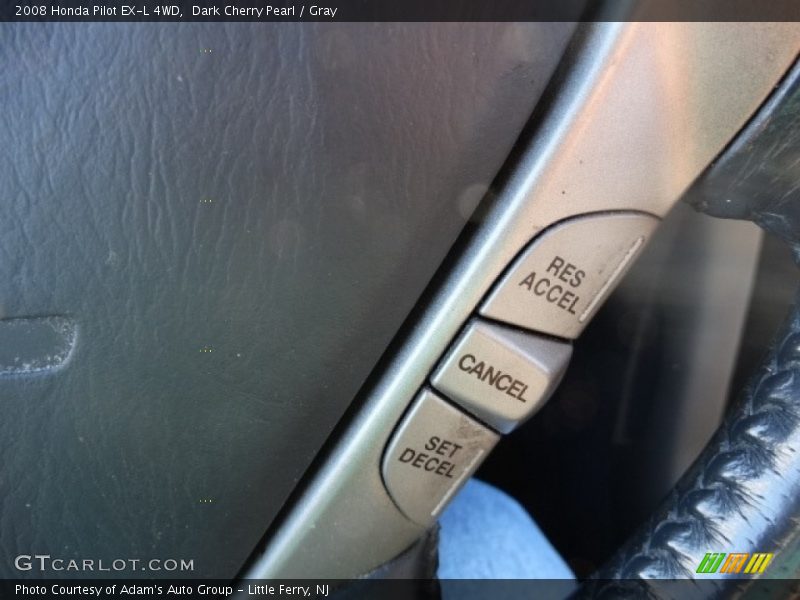 Dark Cherry Pearl / Gray 2008 Honda Pilot EX-L 4WD