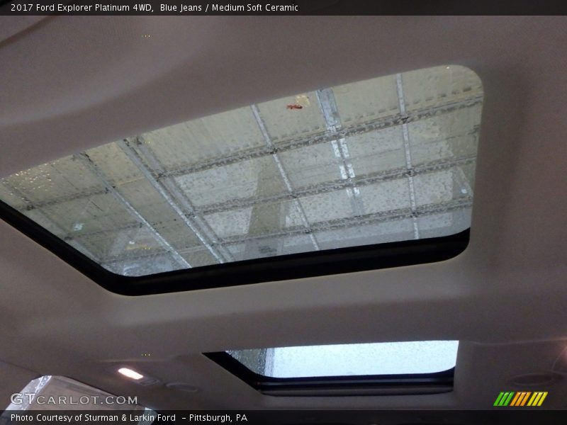 Blue Jeans / Medium Soft Ceramic 2017 Ford Explorer Platinum 4WD