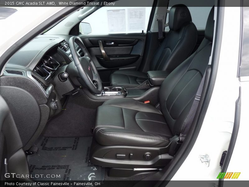 White Diamond Tricoat / Ebony 2015 GMC Acadia SLT AWD