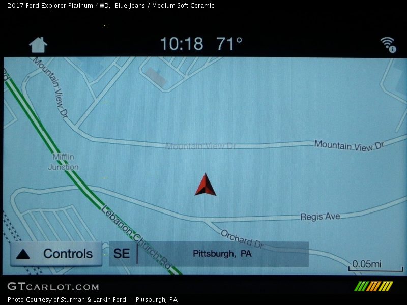 Blue Jeans / Medium Soft Ceramic 2017 Ford Explorer Platinum 4WD