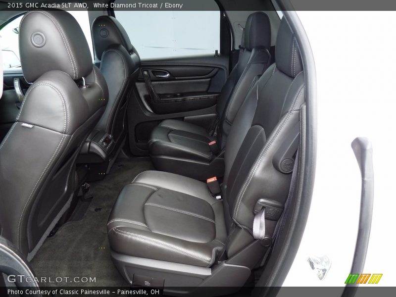 White Diamond Tricoat / Ebony 2015 GMC Acadia SLT AWD