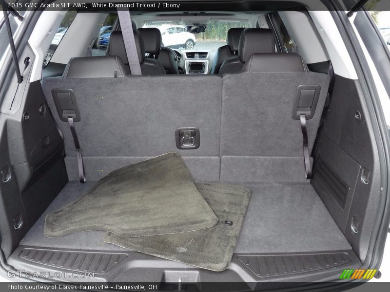 White Diamond Tricoat / Ebony 2015 GMC Acadia SLT AWD