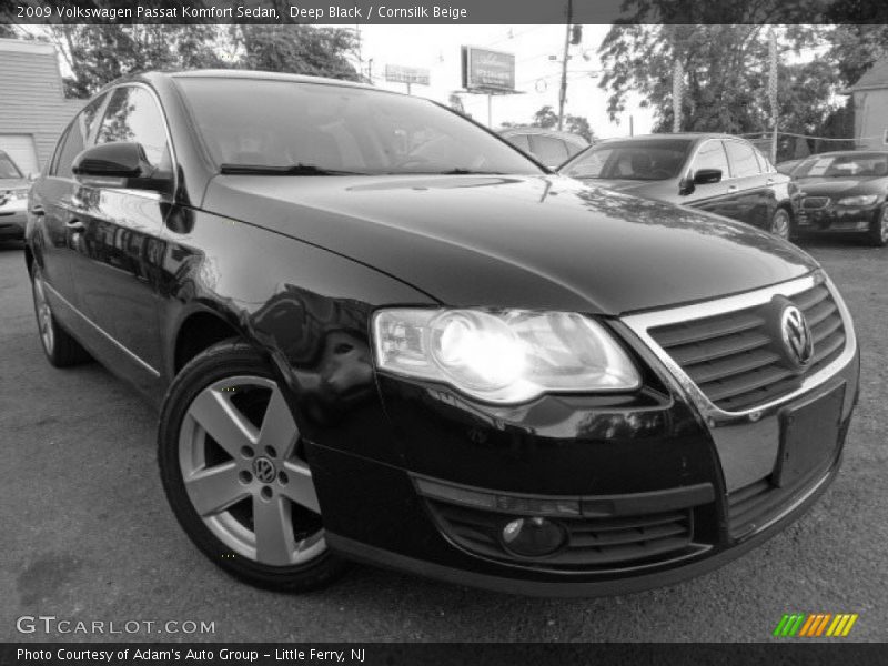 Deep Black / Cornsilk Beige 2009 Volkswagen Passat Komfort Sedan