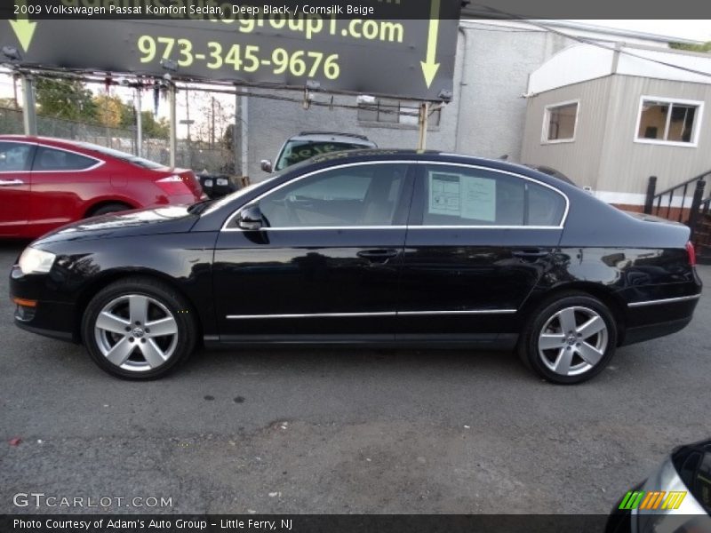 Deep Black / Cornsilk Beige 2009 Volkswagen Passat Komfort Sedan