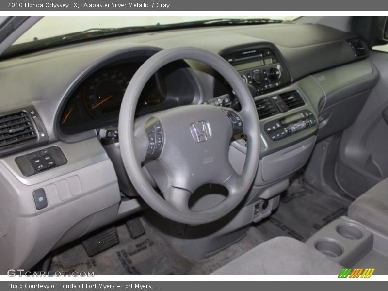 Alabaster Silver Metallic / Gray 2010 Honda Odyssey EX