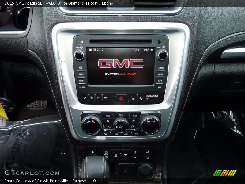 White Diamond Tricoat / Ebony 2015 GMC Acadia SLT AWD