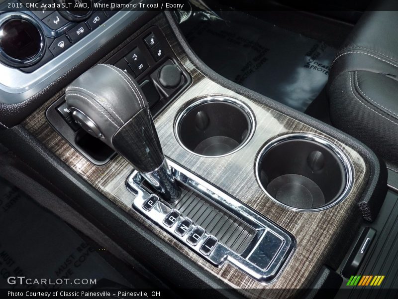 White Diamond Tricoat / Ebony 2015 GMC Acadia SLT AWD