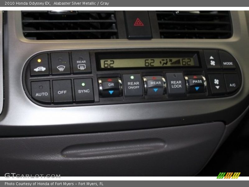 Alabaster Silver Metallic / Gray 2010 Honda Odyssey EX