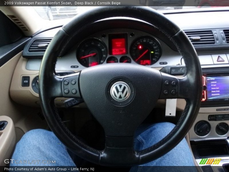 Deep Black / Cornsilk Beige 2009 Volkswagen Passat Komfort Sedan